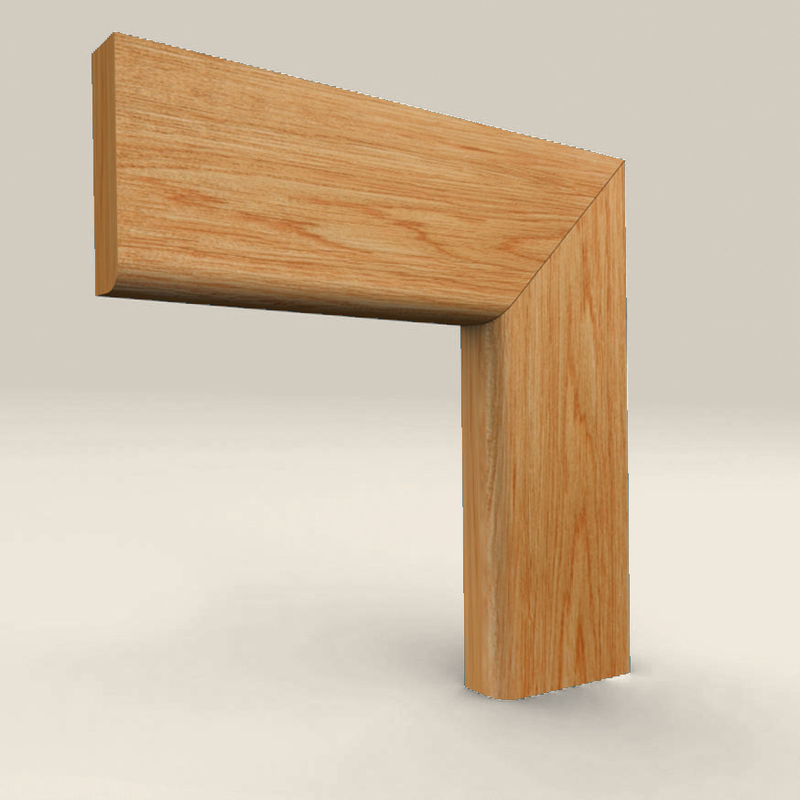 Bullnose Solid Oak Architrave Bullnose solid oak architrave profile
