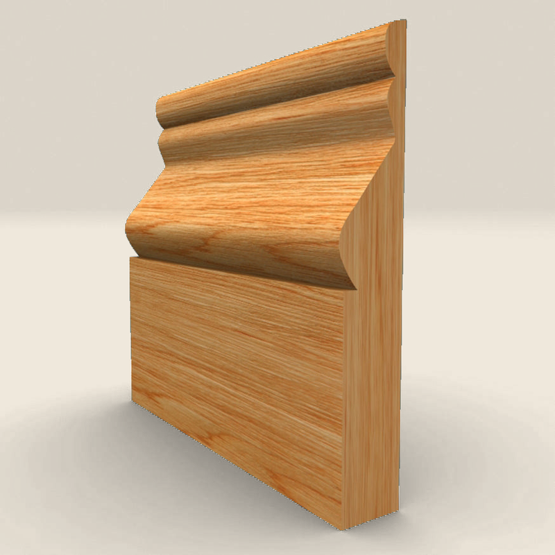 Cesar Solid Oak Skirting Board Cesar solid oak skirting board profile