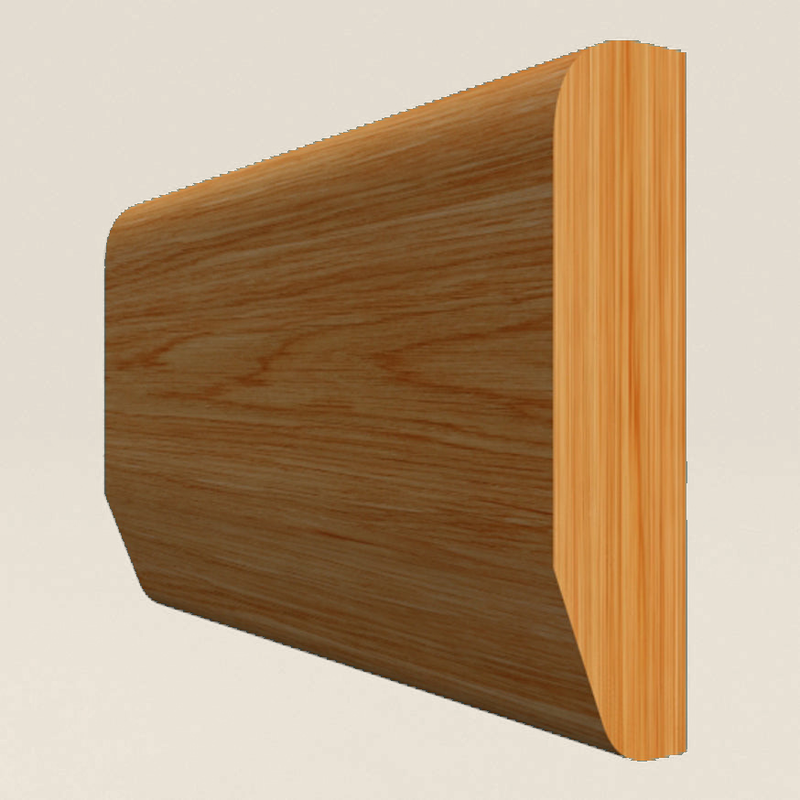 Chamfered Round Solid Oak Dado Rail Chamfered Round solid oak dado rail profile