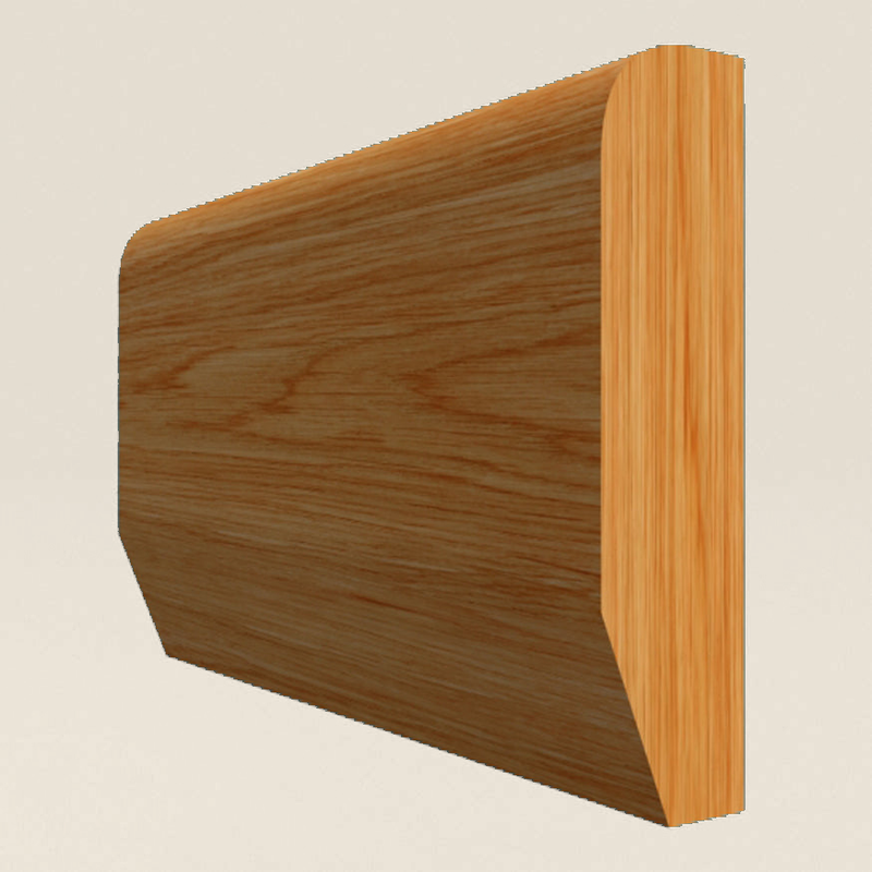 Chamfered Square Solid Oak Dado Rail Chamfered Square solid oak dado rail profile