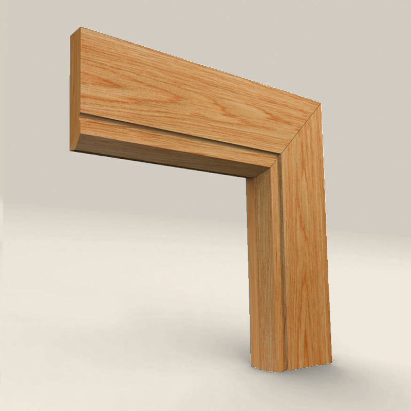 Edge C Grooved Solid Oak Architrave Edge C Grooved solid oak architrave profile