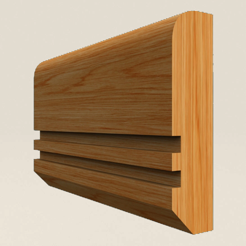 Edge Grooved 2 Solid Oak Dado Rail Edge Grooved 2 solid oak dado rail profile