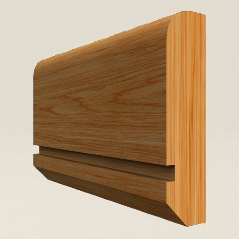 Edge Grooved Solid Oak Dado Rail Edge Grooved solid oak dado rail profile