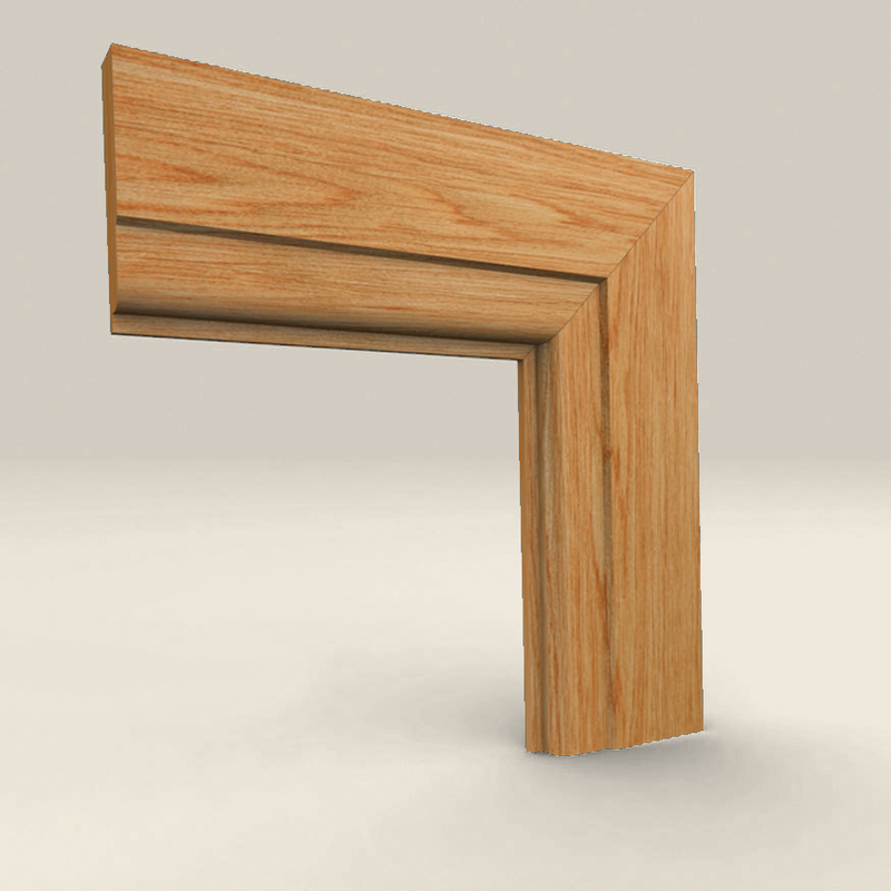 Lambs Tongue Solid Oak Architrave Lambs Tongue solid oak architrave profile