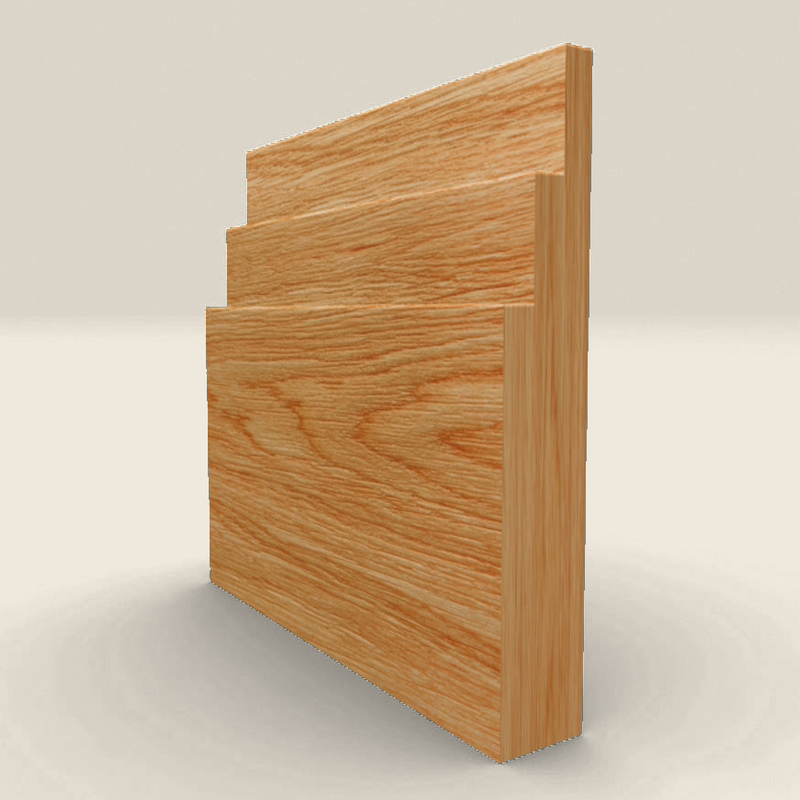 Large Stepped Solid Oak Skirting Board Large Stepped solid oak skirting board profile