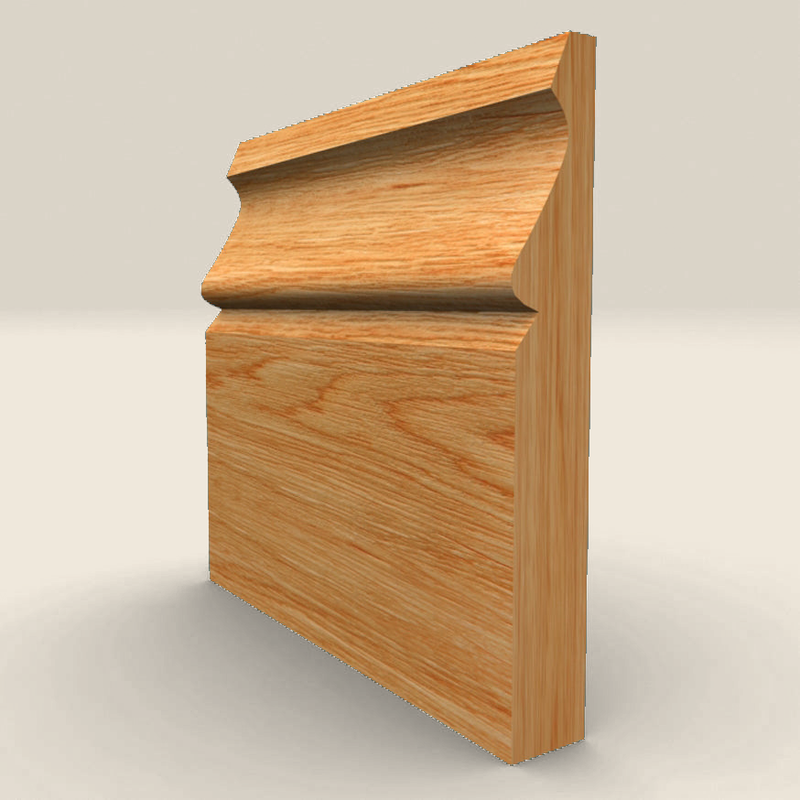 Ogee Solid Oak Skirting Board Ogee solid oak skirting board profile