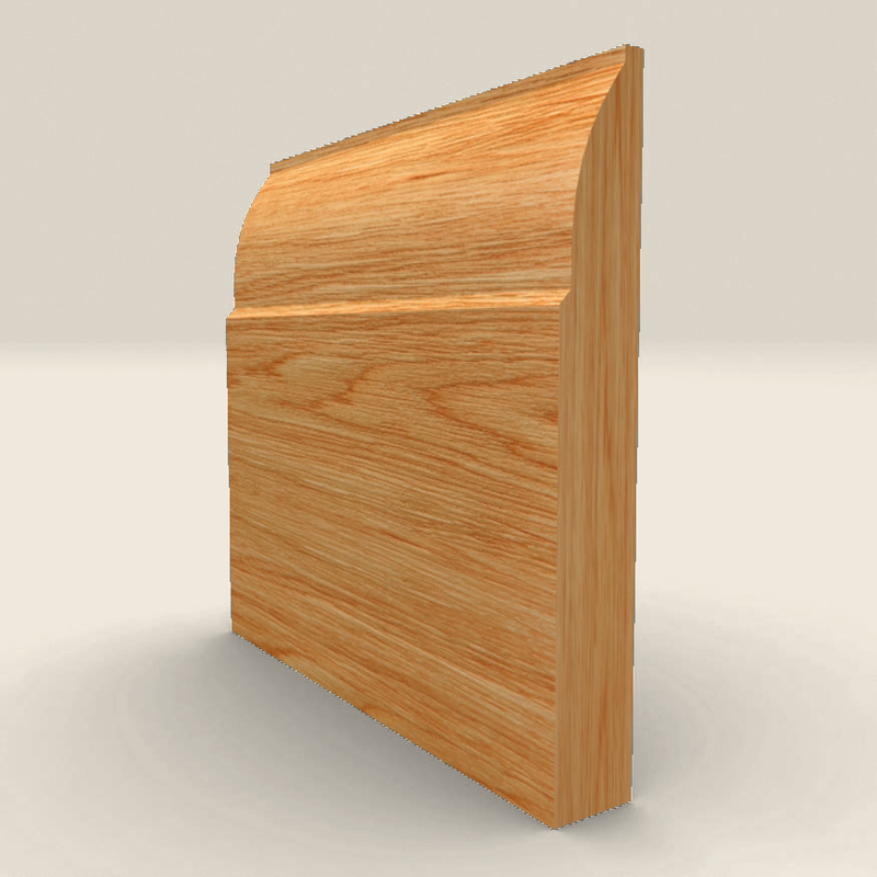 Ovolo Solid Oak Skirting Board Ovolo solid oak skirting board profile