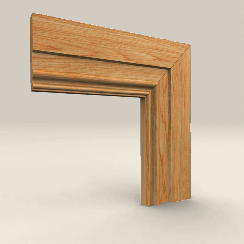 Queens Solid Oak Architrave Queens solid oak architrave profile