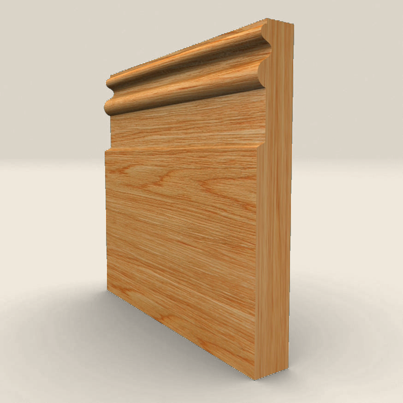 Queens Solid Oak Skirting Board Queens solid oak skirting board profile