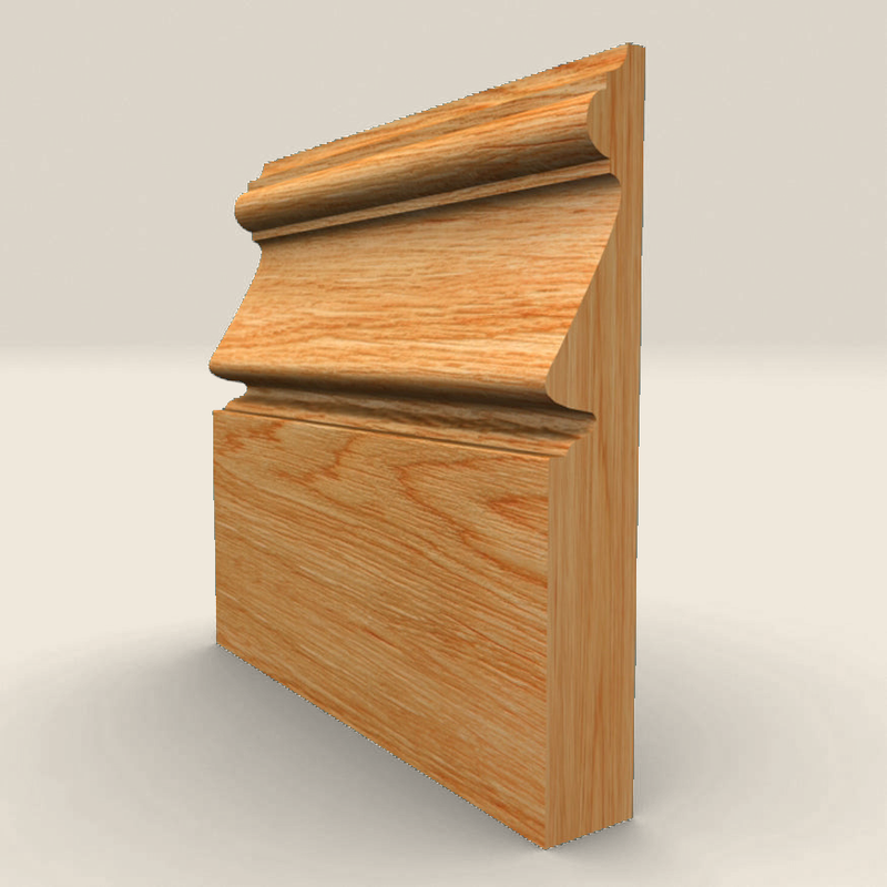 Regency A Solid Oak Skirting Board Regency A solid oak skirting board profile