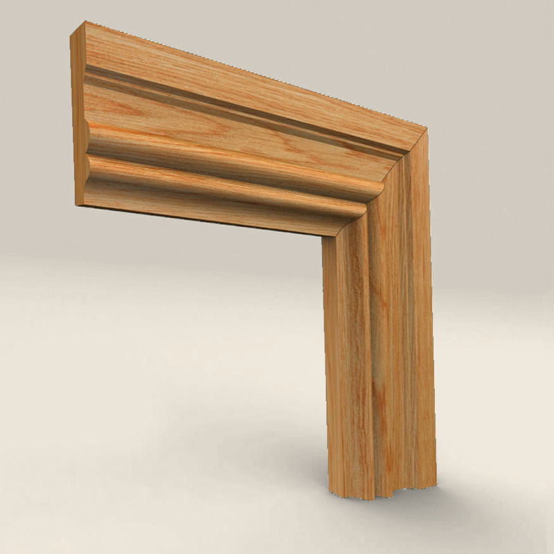 Regency B Solid Oak Architrave Regency B solid oak architrave profile