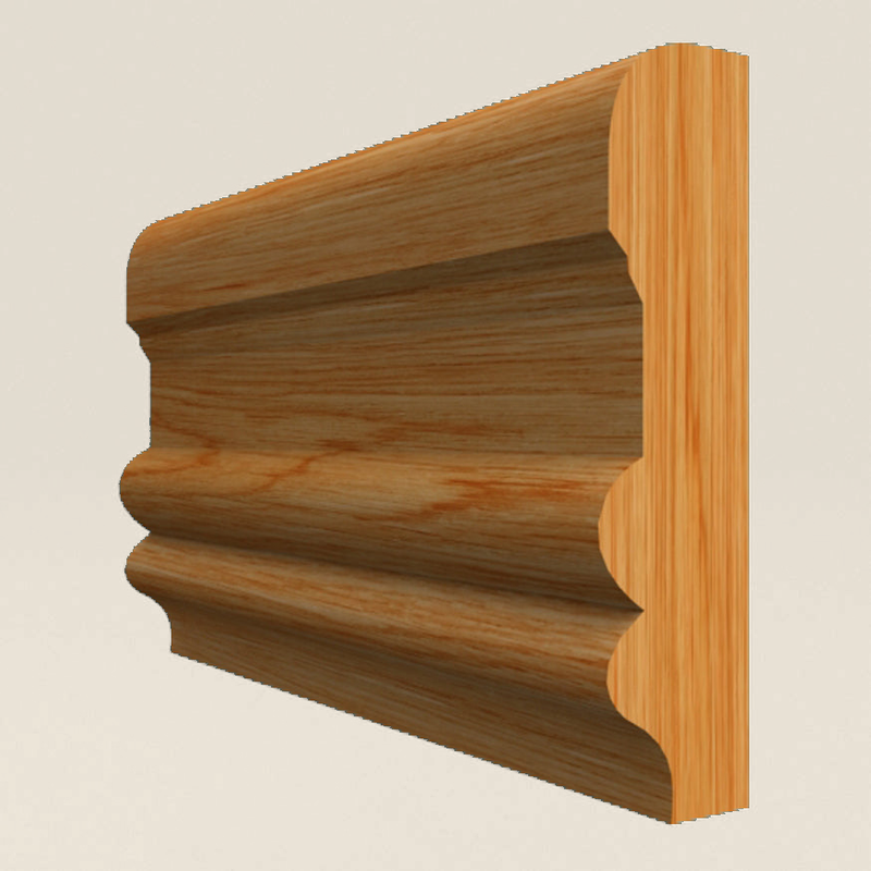Regency B Solid Oak Dado Rail Regency B solid oak dado rail profile