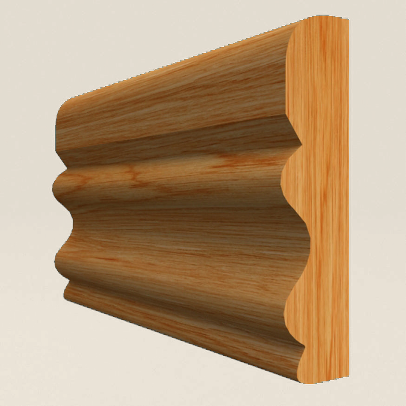 Regency D Solid Oak Dado Rail Regency D solid oak dado rail profile