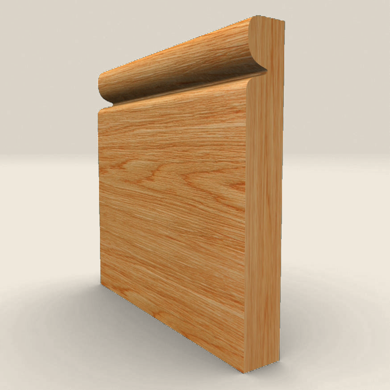 Reveal Solid Oak Skirting Board Reveal solid oak skirting board profile