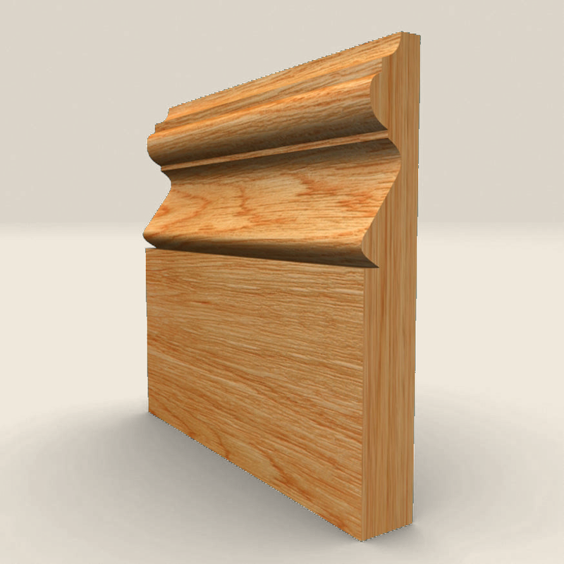 Royal A Solid Oak Skirting Board Royal A solid oak skirting board profile
