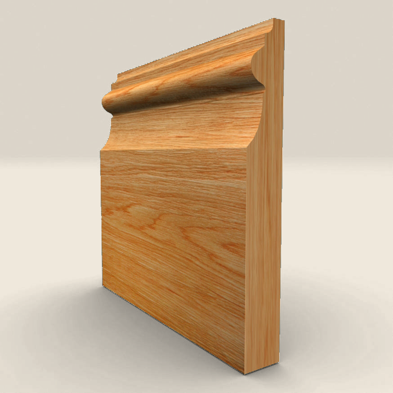 Royal B Solid Oak Skirting Board Royal B solid oak skirting board profile