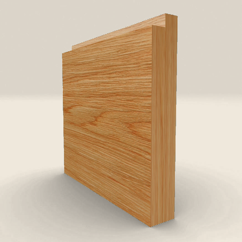 Single Step Solid Oak Skirting Board Single Step solid oak skirting board profile
