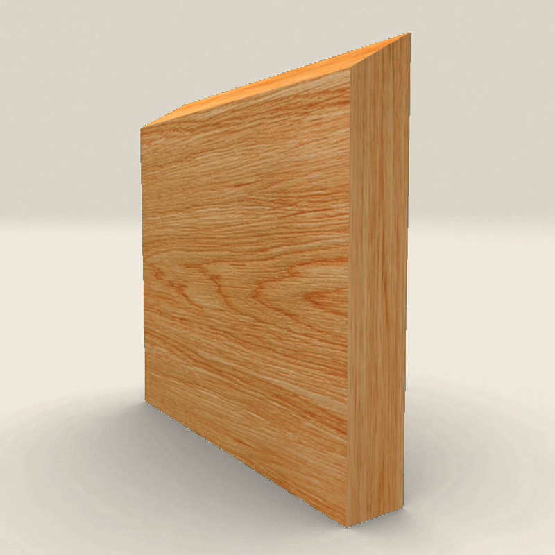 Splay Solid Oak Skirting Board Splay solid oak skirting board profile