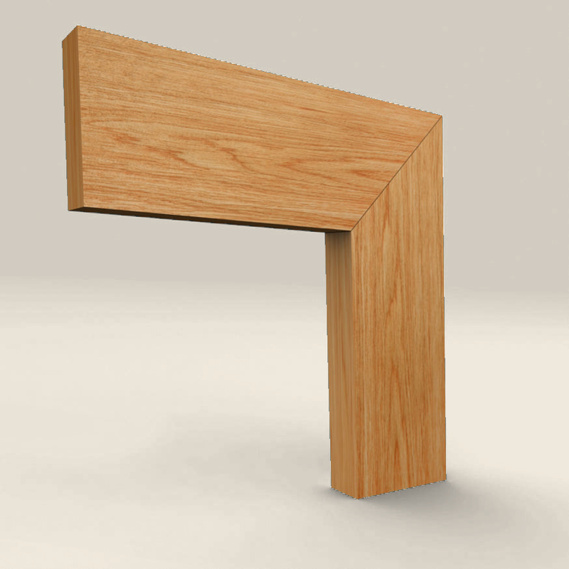 Square Edge Solid Oak Architrave Square Edge solid oak architrave profile
