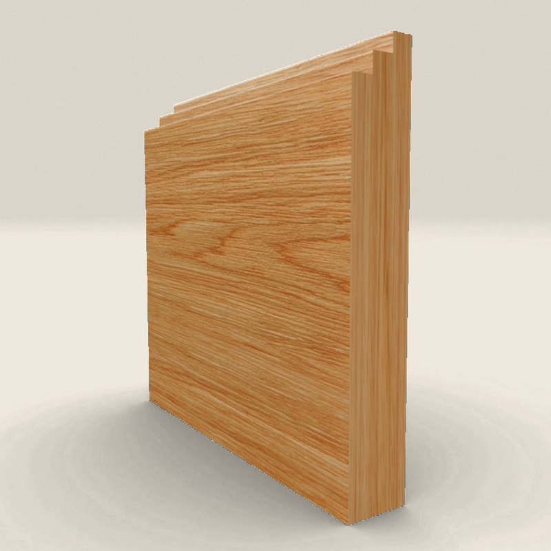 Stepped Solid Oak Skirting Board Stepped solid oak skirting board profile