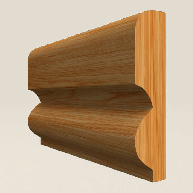 Torus Solid Oak Dado Rail Torus solid oak dado rail profile